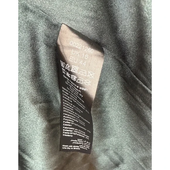 City Chic Braelynn Maxi Dress Emerald Tulip Flutter S Plus Size 16 Wedding *Flaw - Picture 14 of 16